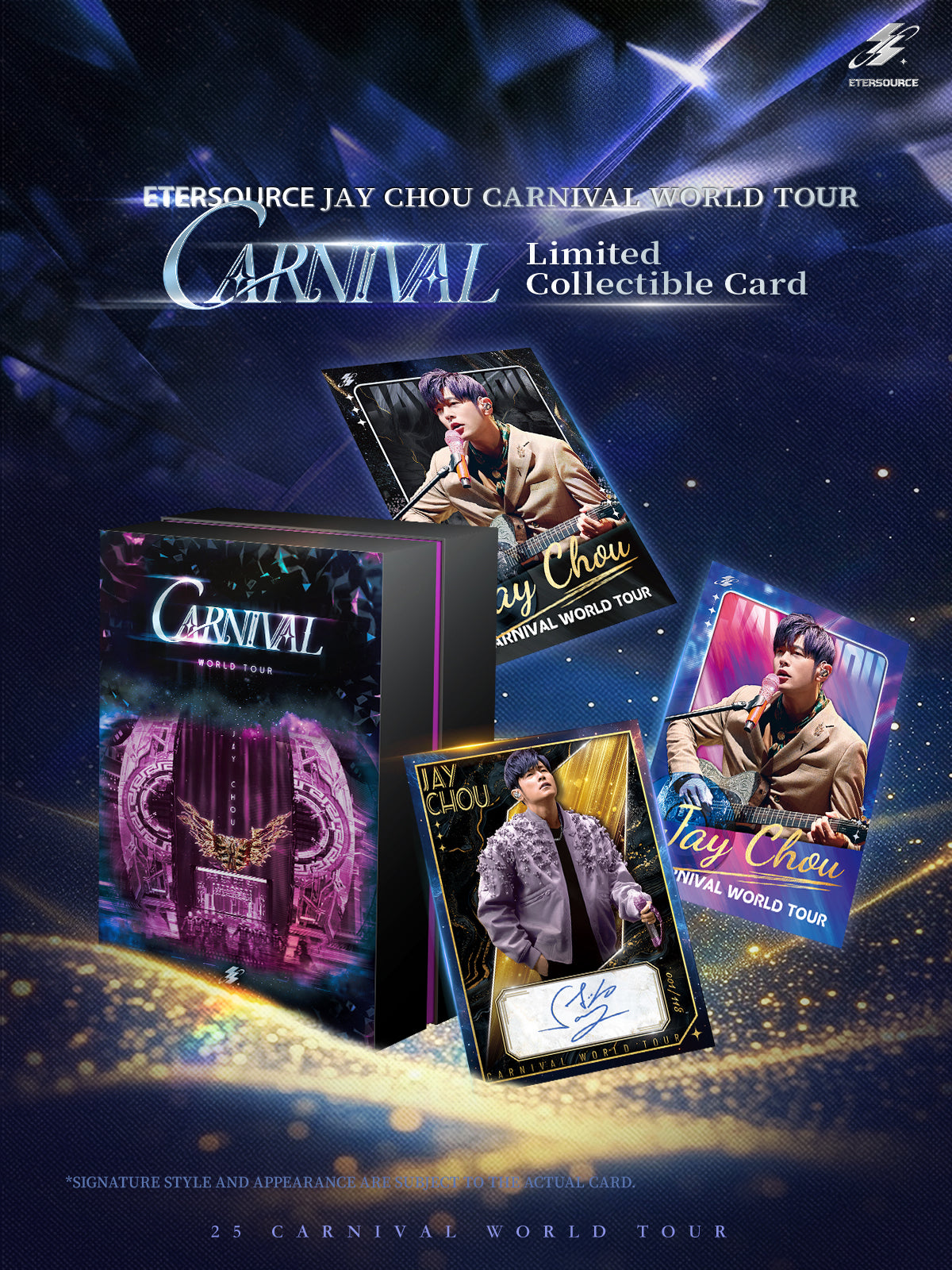 Limited Collectible Card-Carnival World Tour周杰伦嘉年华演唱会收藏卡